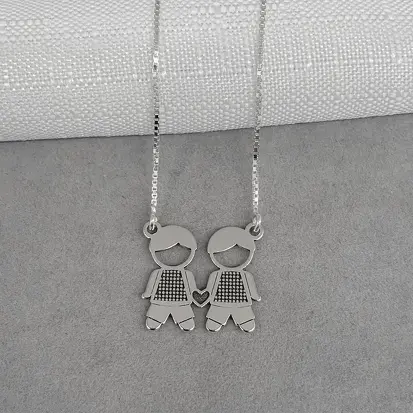 GARGANTILHA DOIS FILHOS MENINOS